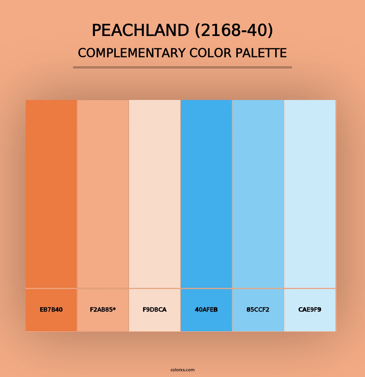 Peachland (2168-40) - Complementary Color Palette