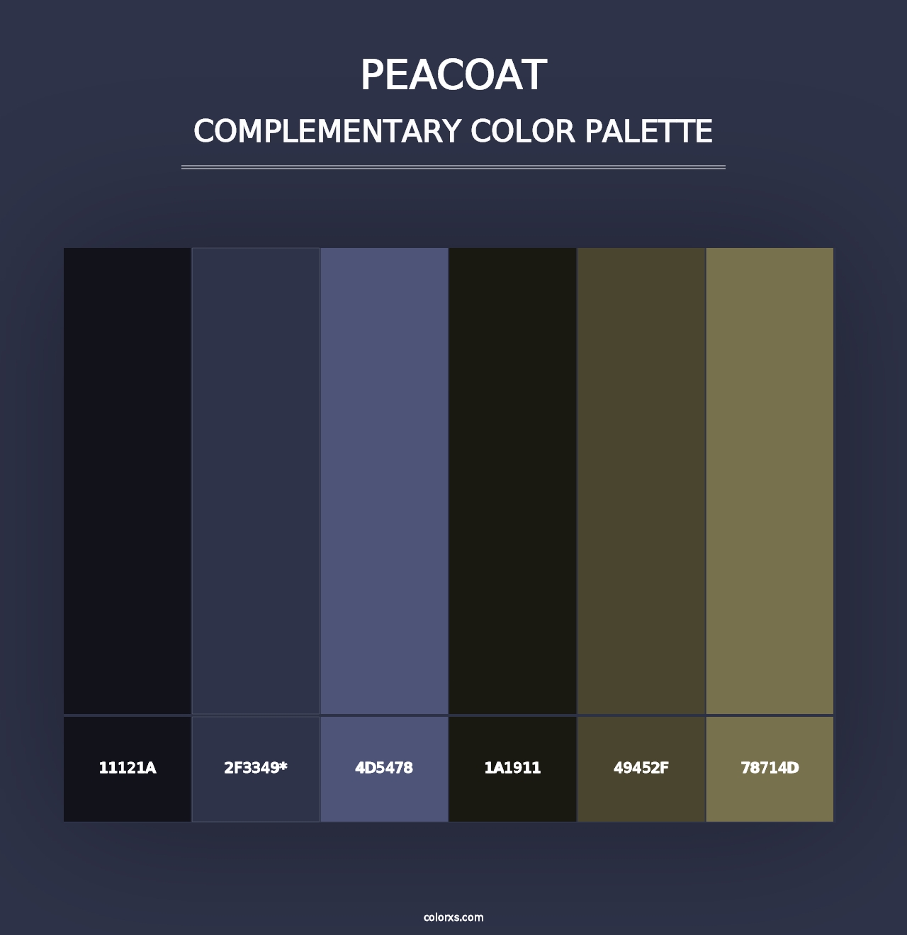 Peacoat - Complementary Color Palette