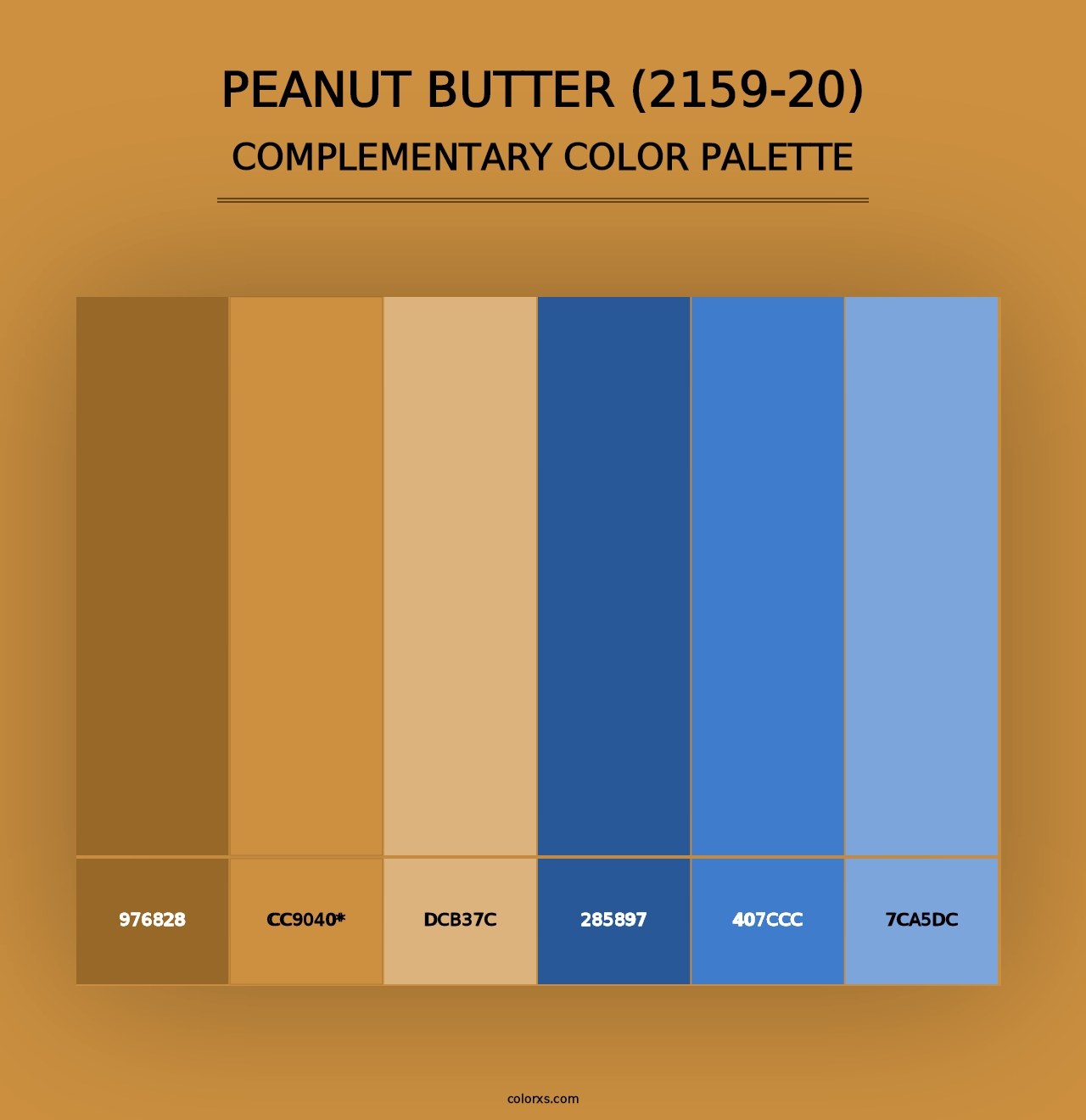 Peanut Butter (2159-20) - Complementary Color Palette