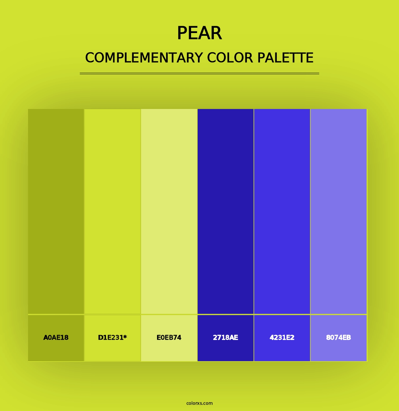 Pear - Complementary Color Palette