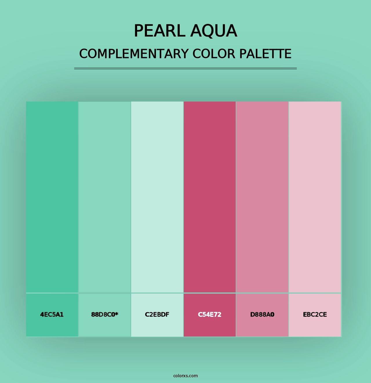 Pearl Aqua - Complementary Color Palette