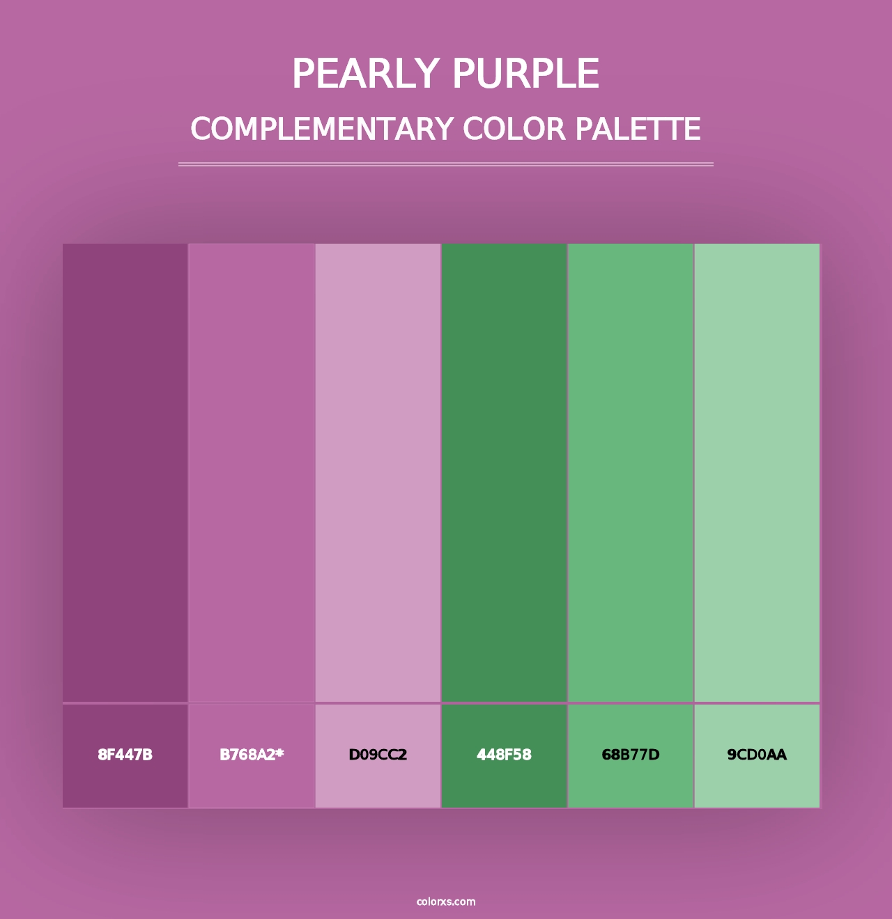 Pearly Purple - Complementary Color Palette