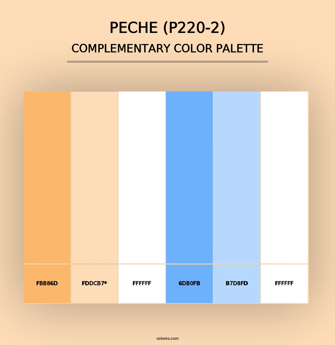 Peche (P220-2) - Complementary Color Palette