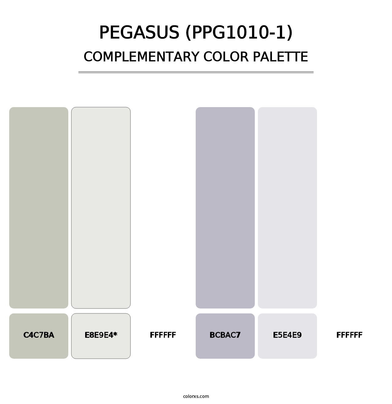 Pegasus (PPG1010-1) - Complementary Color Palette