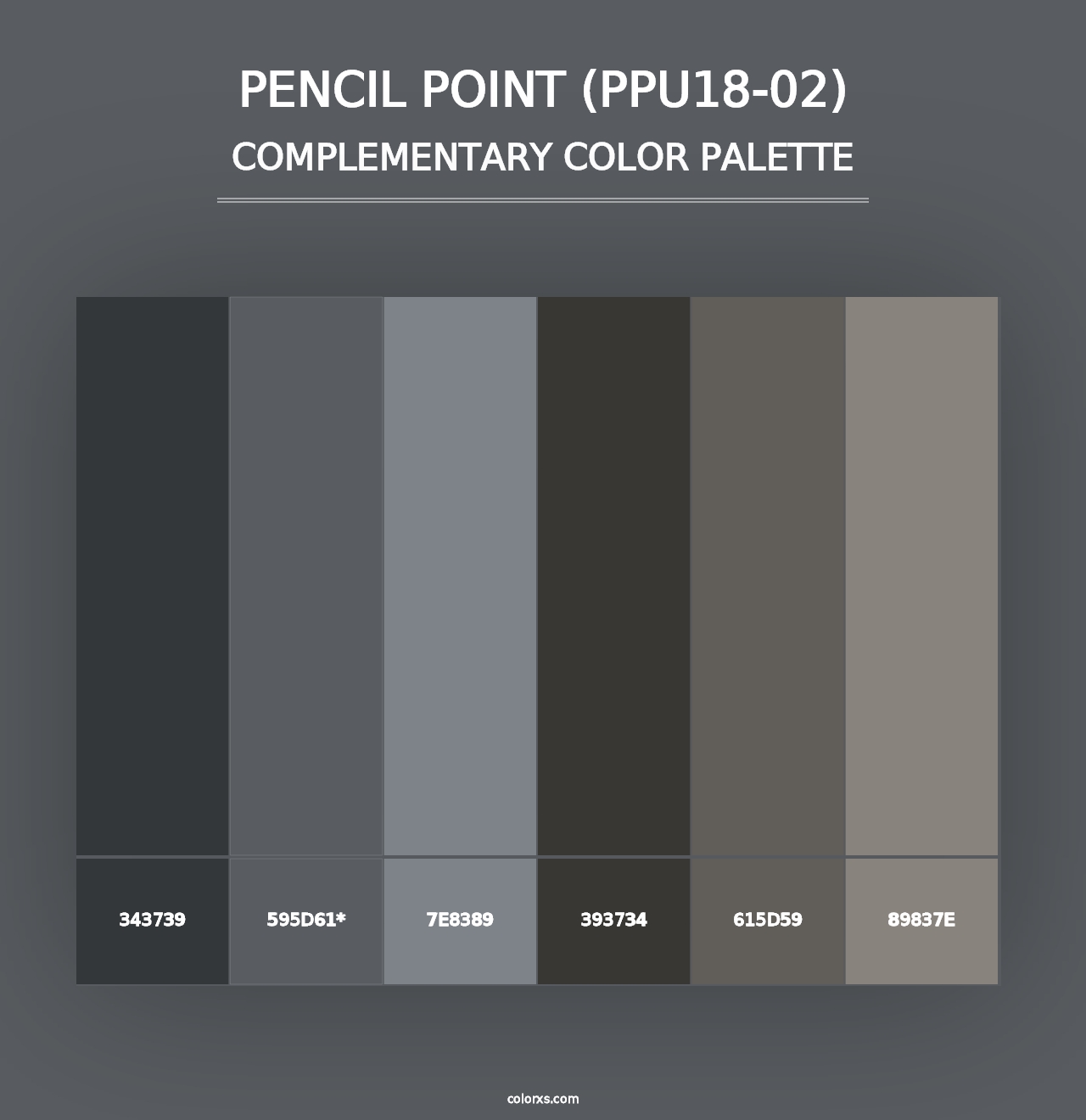 Pencil Point (PPU18-02) - Complementary Color Palette