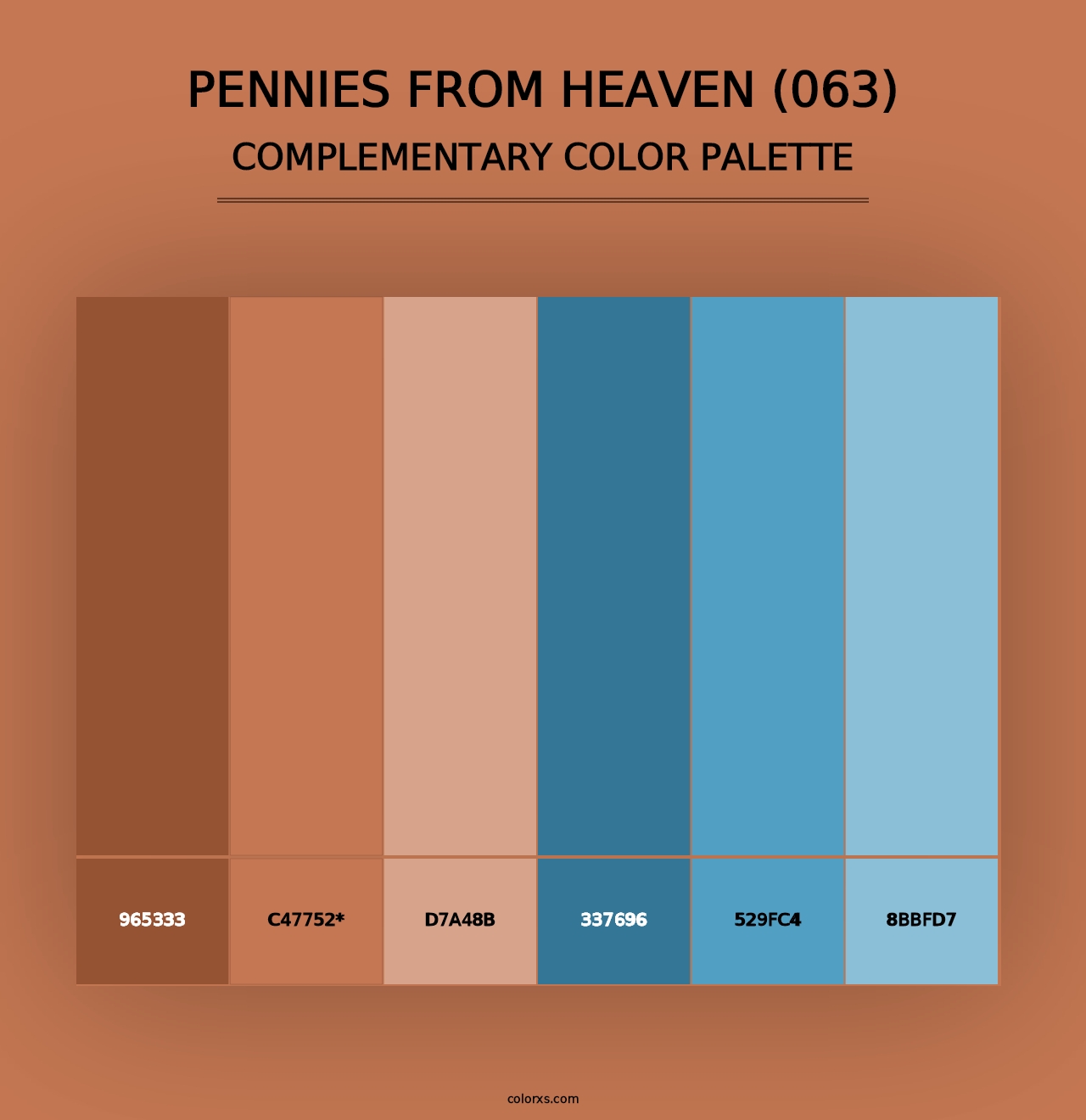 Pennies From Heaven (063) - Complementary Color Palette