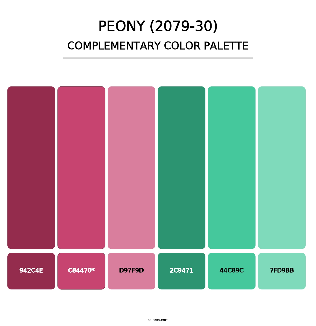 Peony (2079-30) - Complementary Color Palette