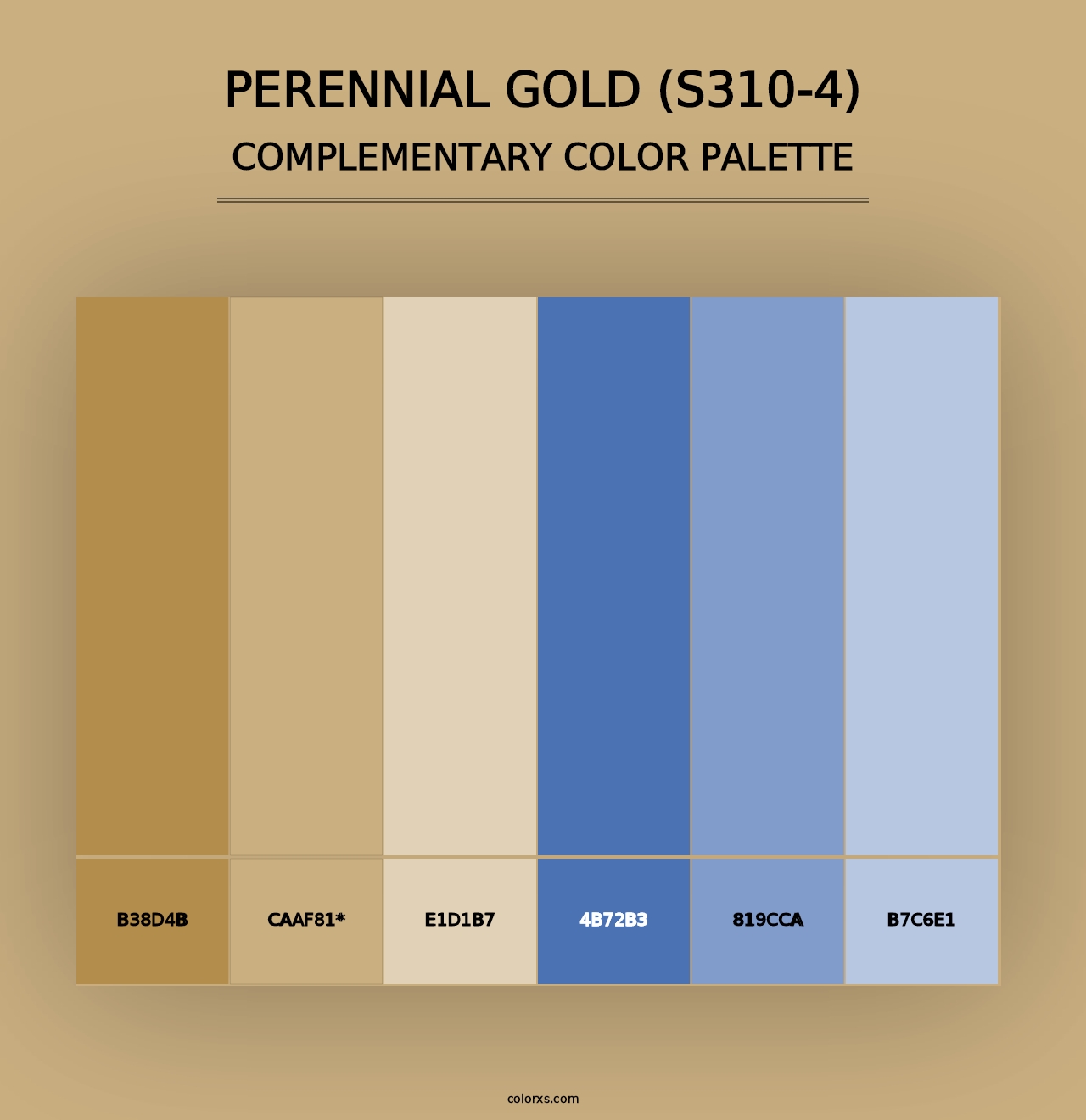 Perennial Gold (S310-4) - Complementary Color Palette