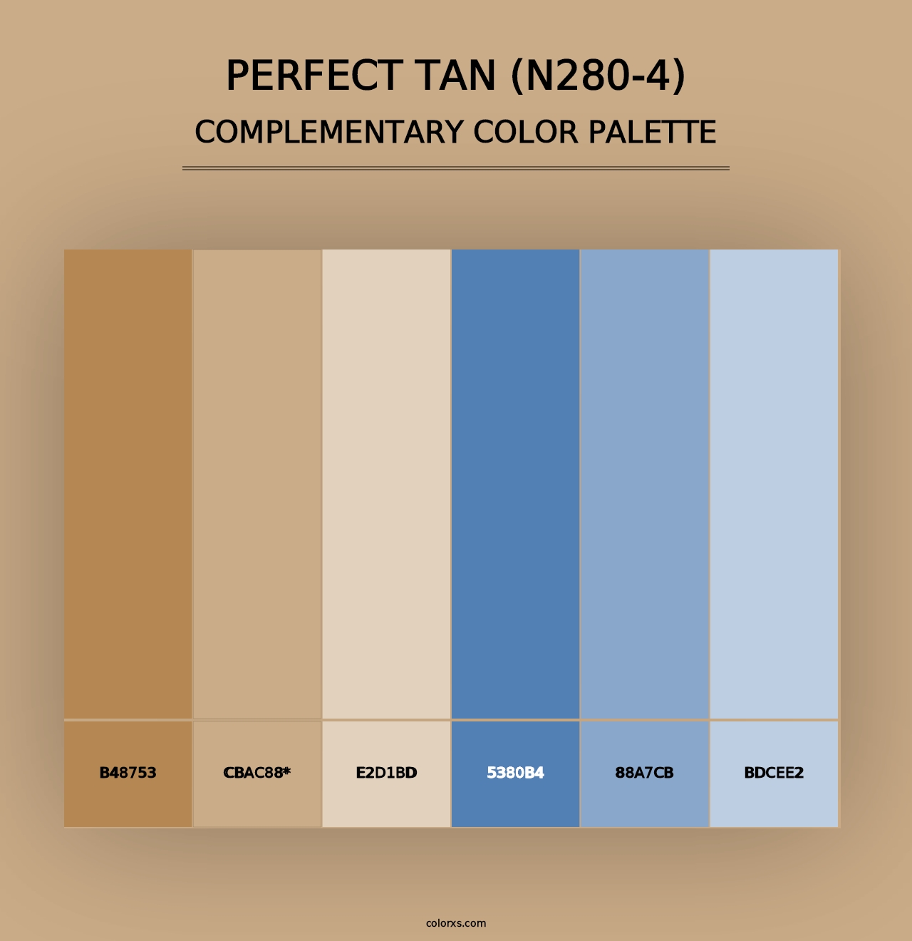 Perfect Tan (N280-4) - Complementary Color Palette