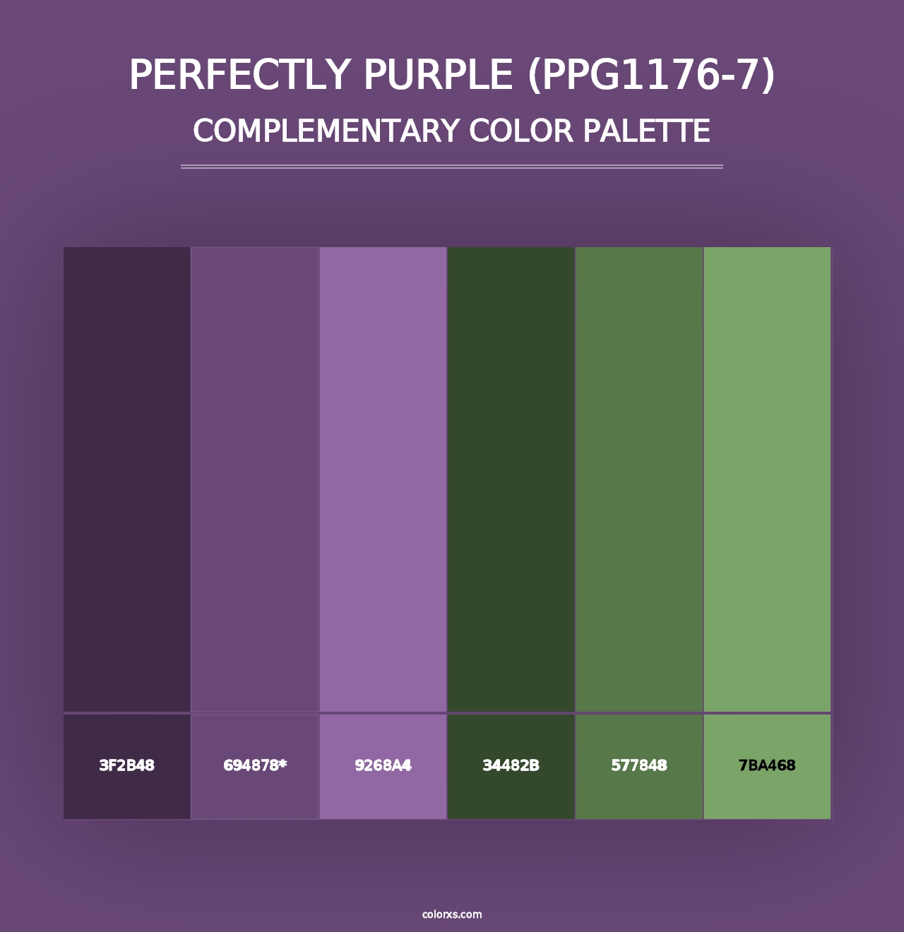 Perfectly Purple (PPG1176-7) - Complementary Color Palette