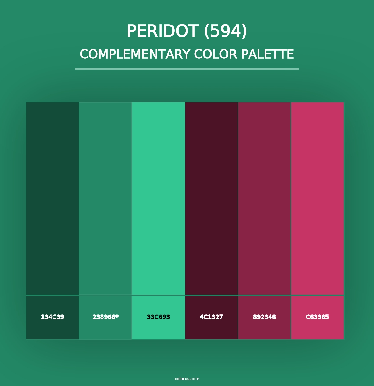 Peridot (594) - Complementary Color Palette