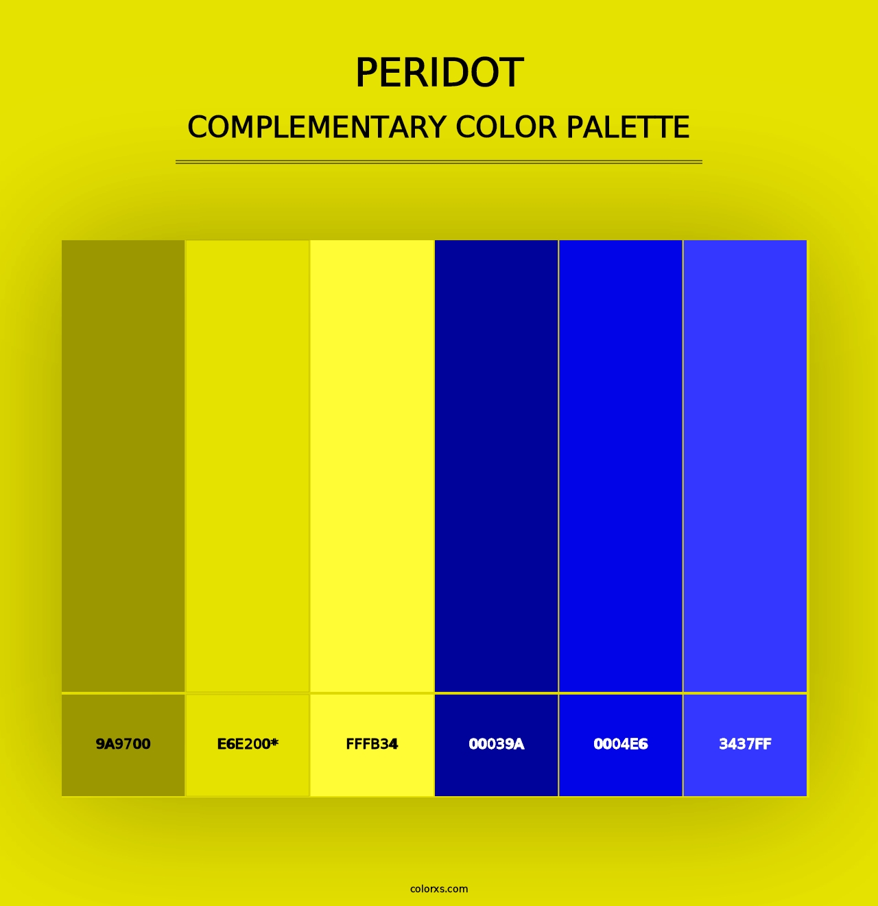 Peridot - Complementary Color Palette