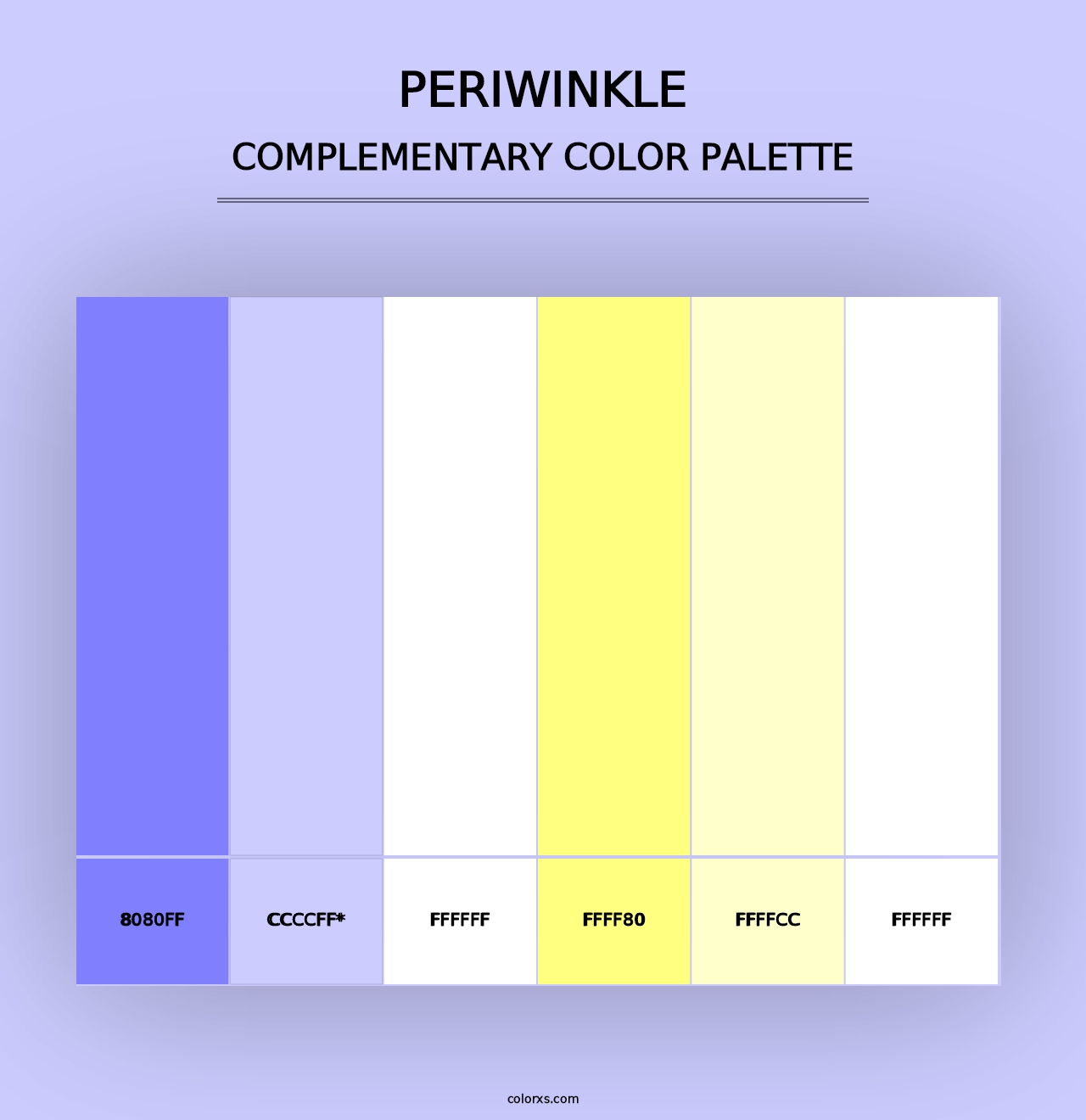 Periwinkle - Complementary Color Palette