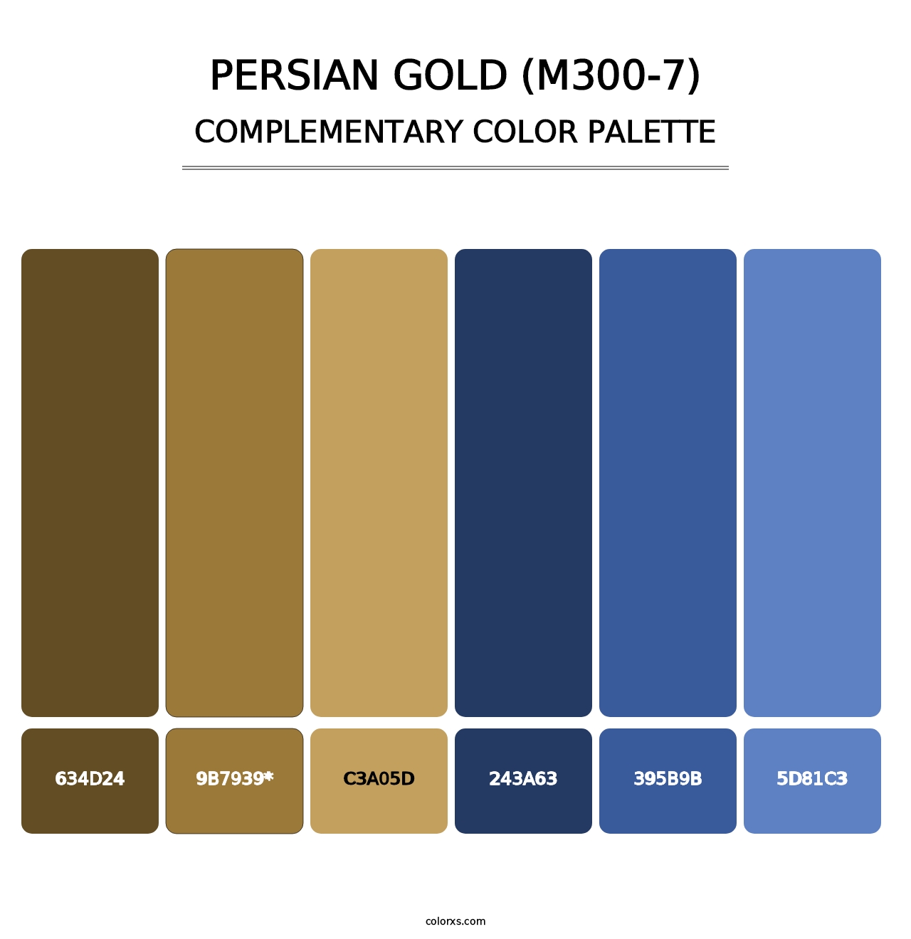 Persian Gold (M300-7) - Complementary Color Palette