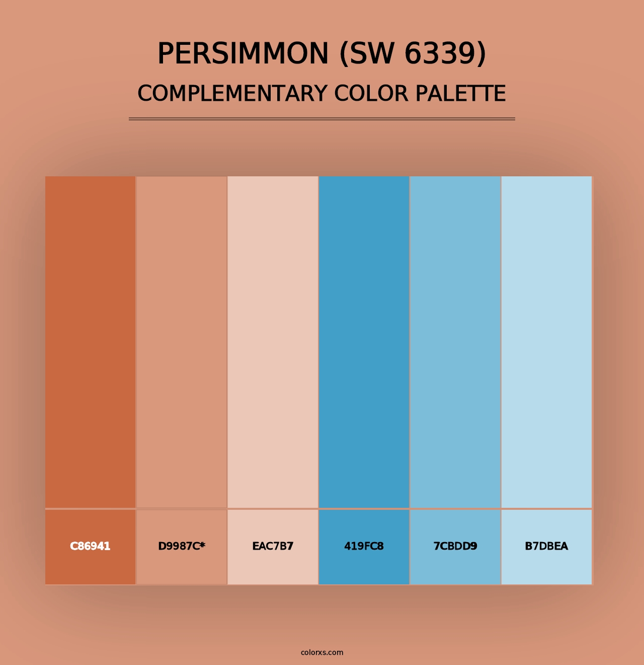 Persimmon (SW 6339) - Complementary Color Palette