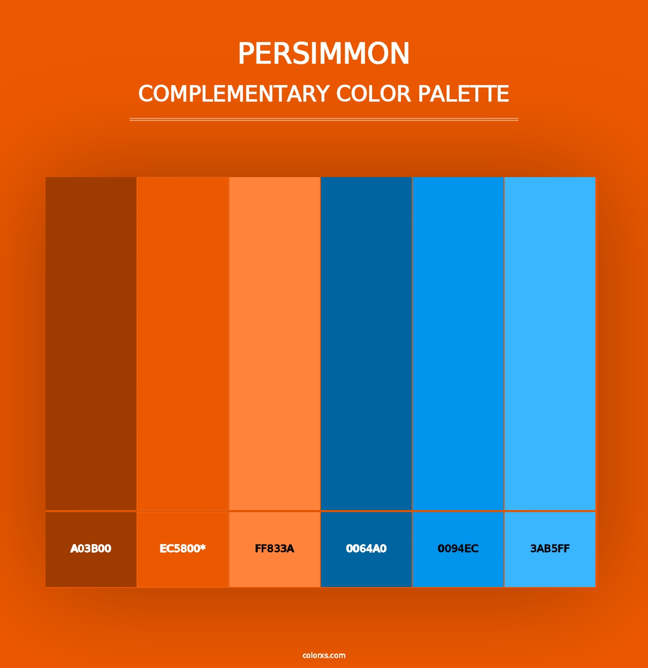 Persimmon - Complementary Color Palette