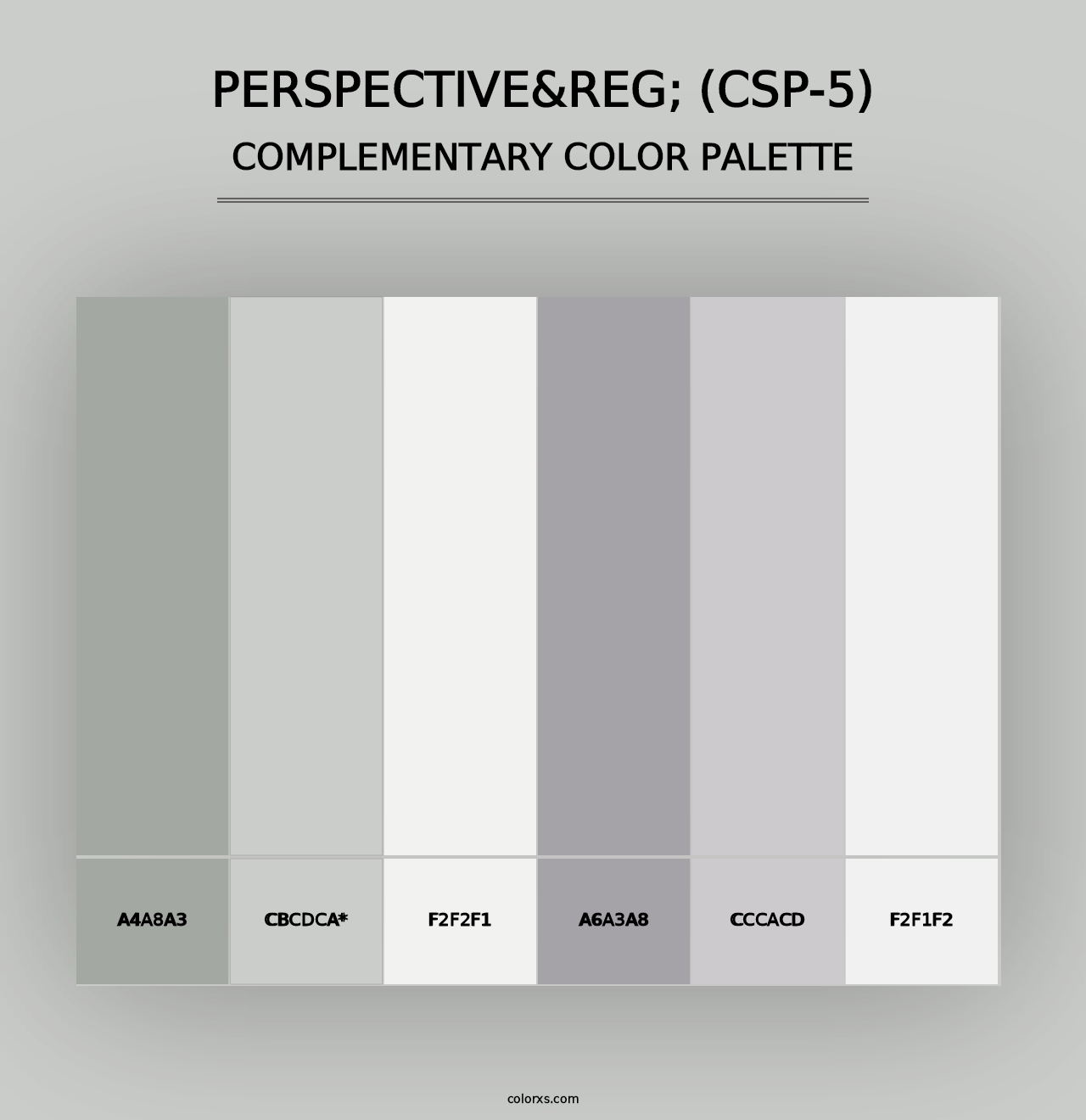 Perspective&reg; (CSP-5) - Complementary Color Palette