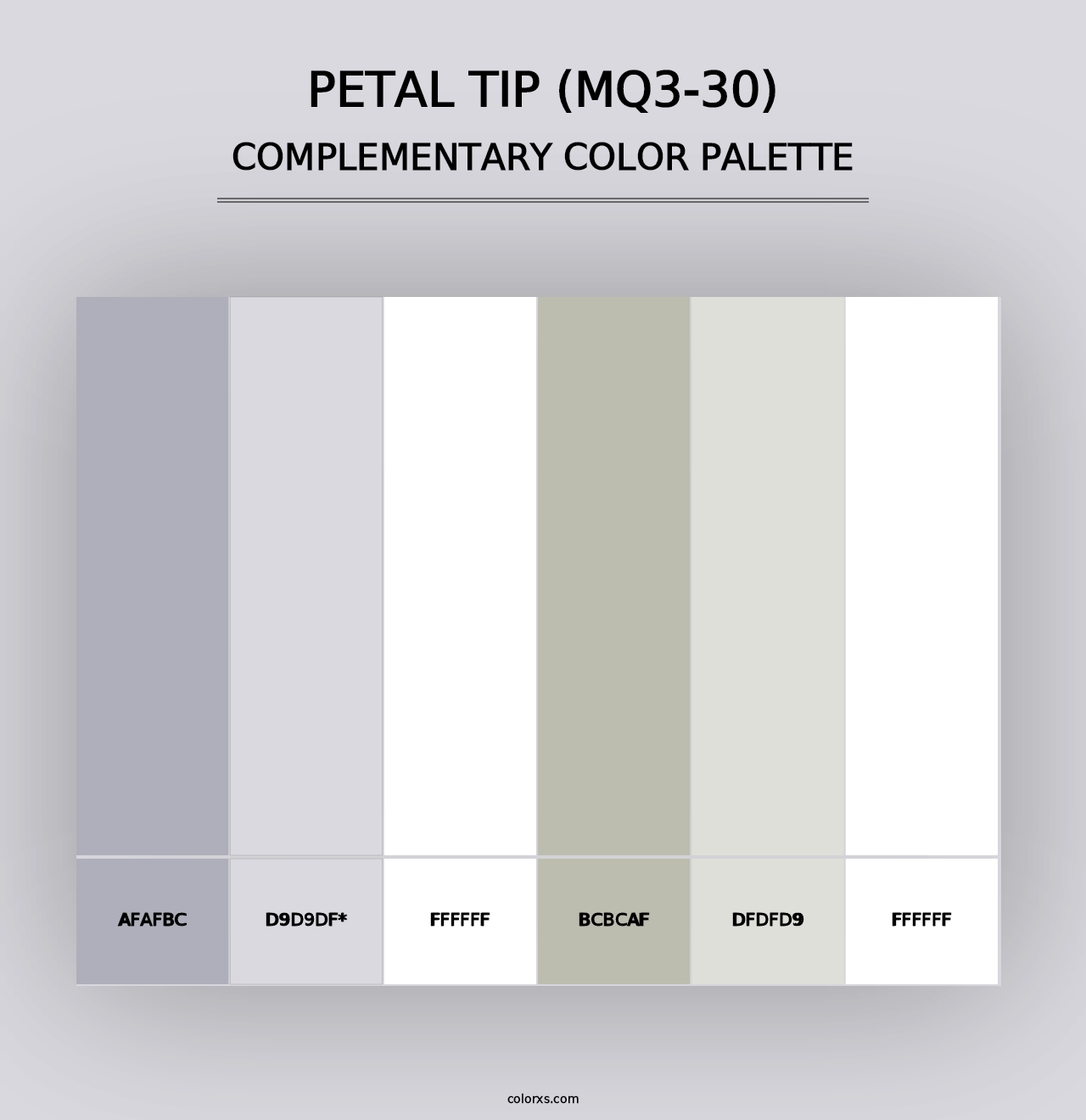 Petal Tip (MQ3-30) - Complementary Color Palette