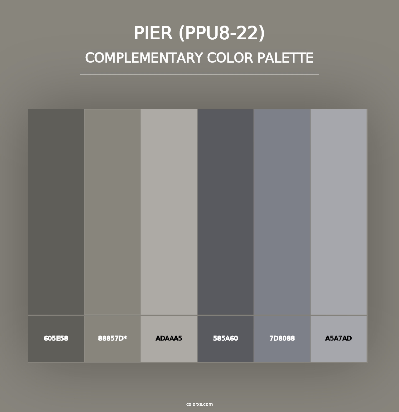 Pier (PPU8-22) - Complementary Color Palette