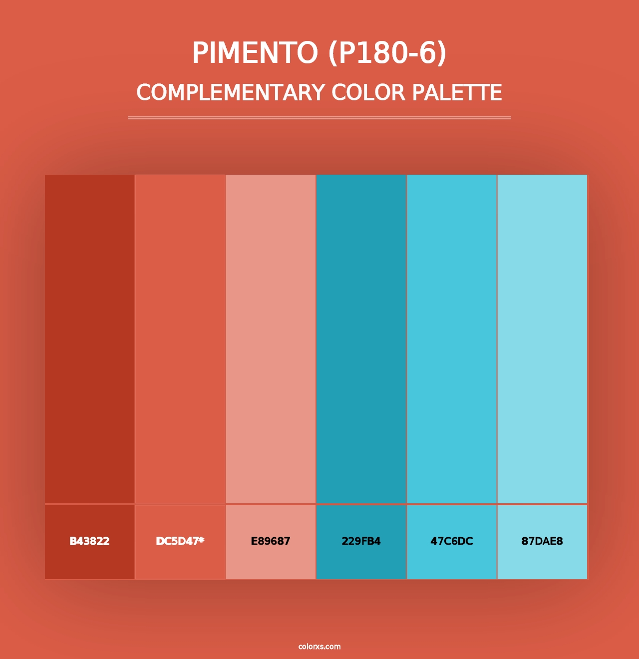 Pimento (P180-6) - Complementary Color Palette