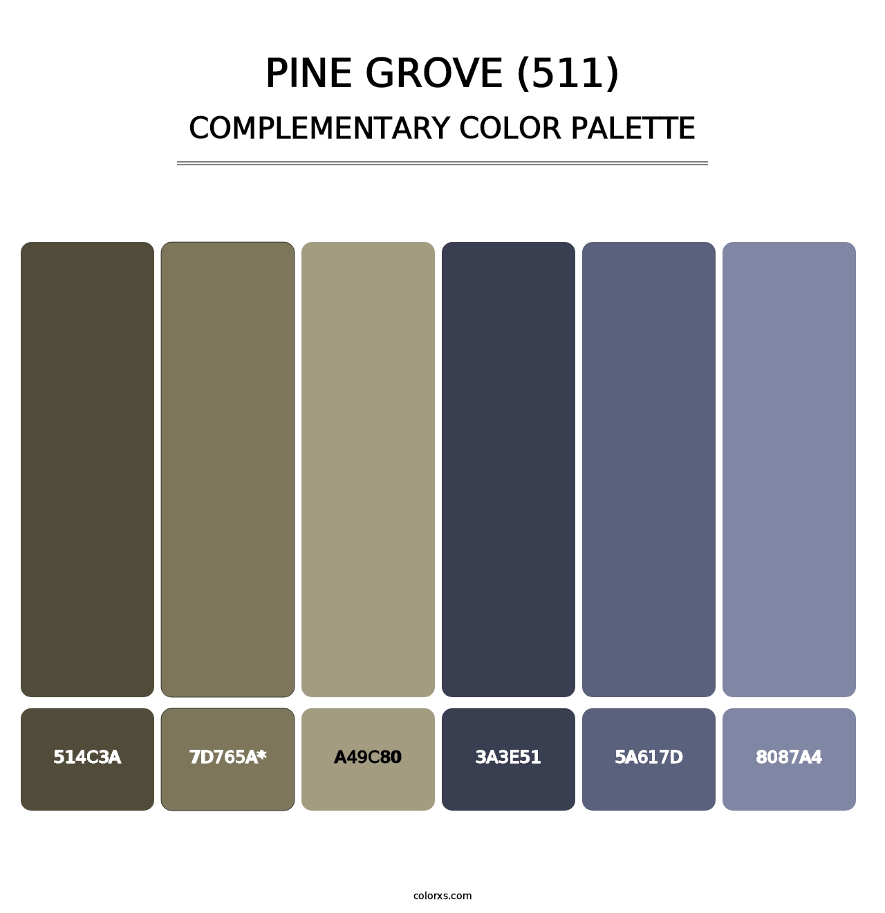 Pine Grove (511) - Complementary Color Palette