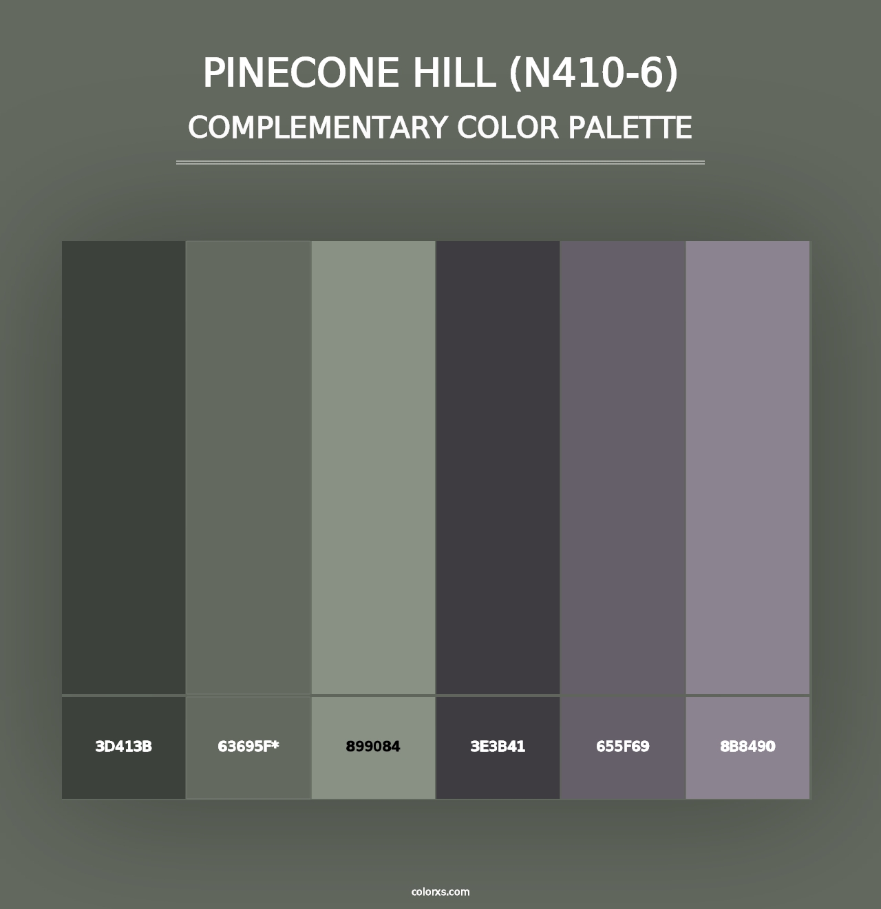 Pinecone Hill (N410-6) - Complementary Color Palette