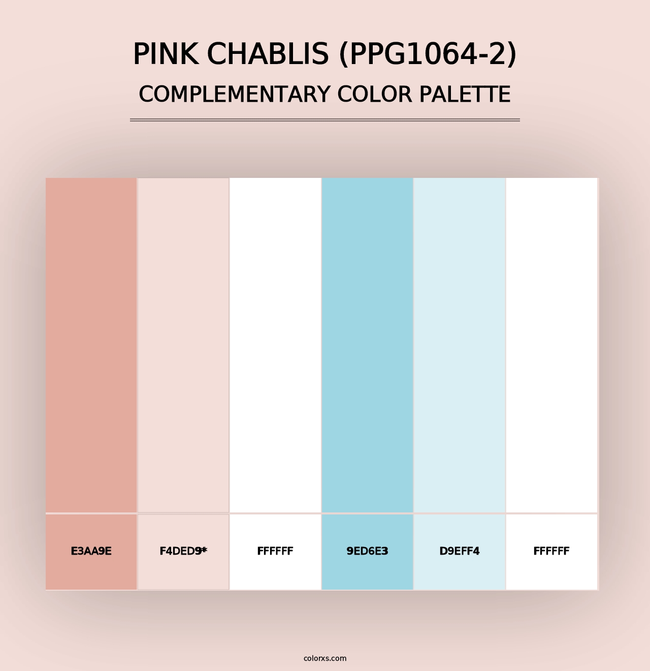 Pink Chablis (PPG1064-2) - Complementary Color Palette