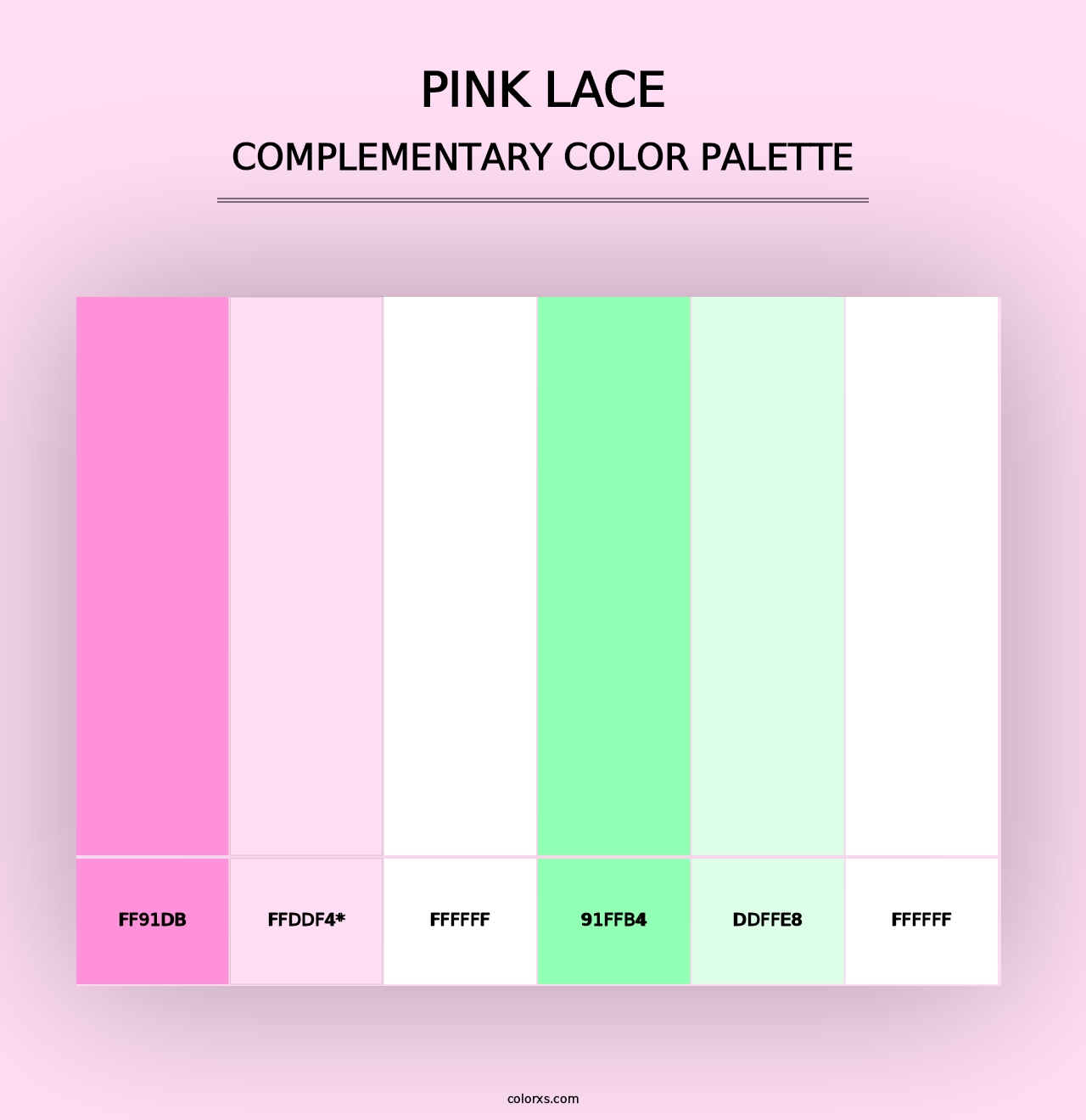 Pink Lace - Complementary Color Palette