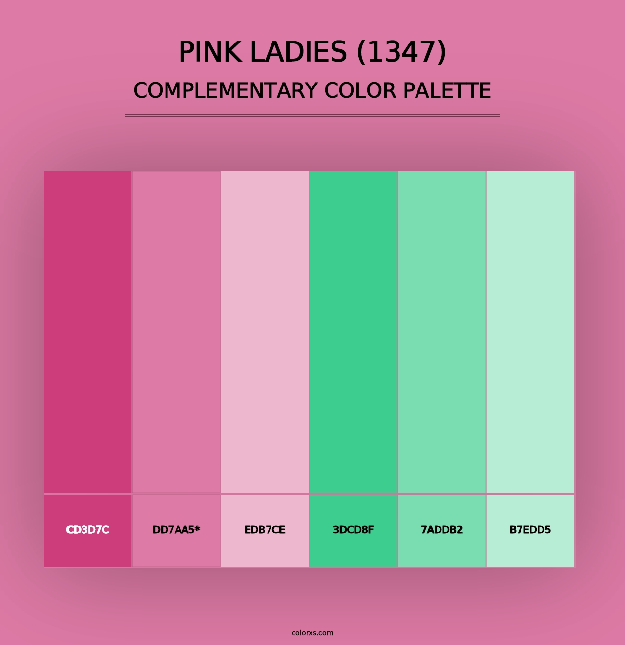 Pink Ladies (1347) - Complementary Color Palette