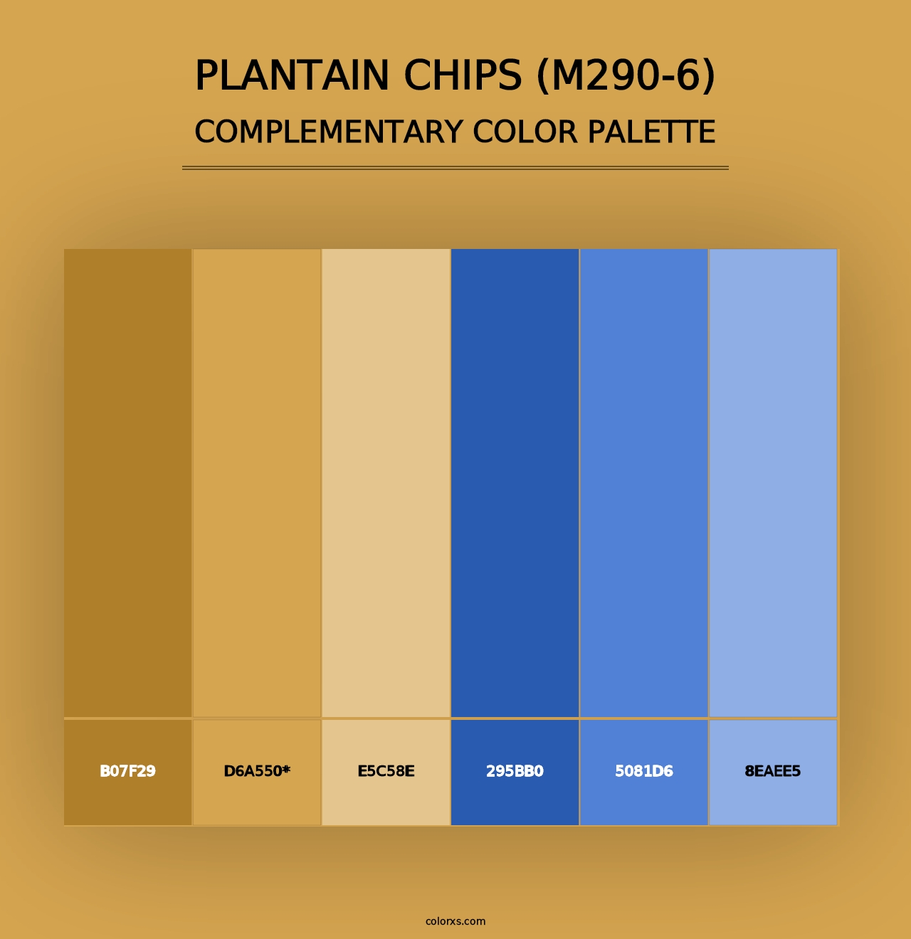 Plantain Chips (M290-6) - Complementary Color Palette