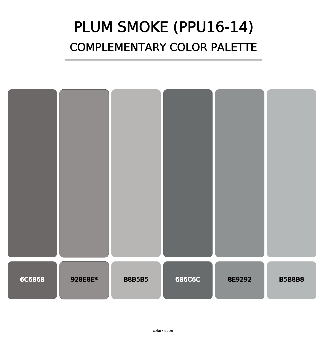 Plum Smoke (PPU16-14) - Complementary Color Palette