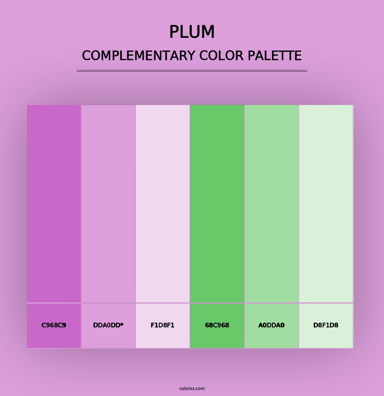 Plum - Complementary Color Palette