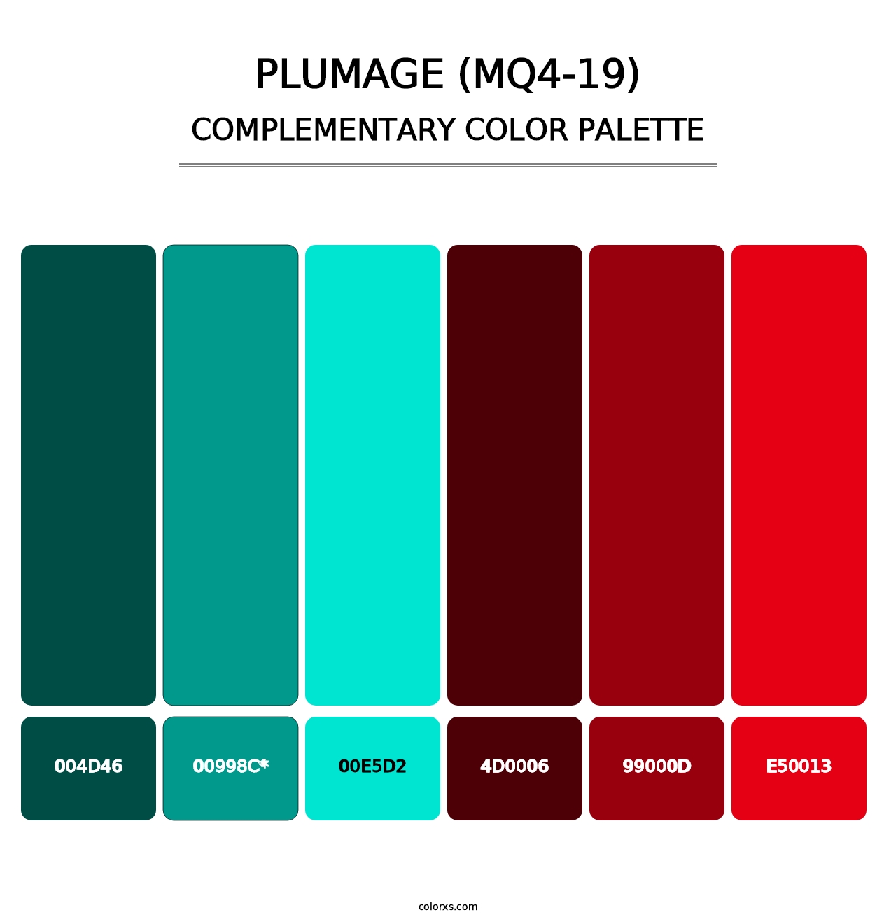 Plumage (MQ4-19) - Complementary Color Palette