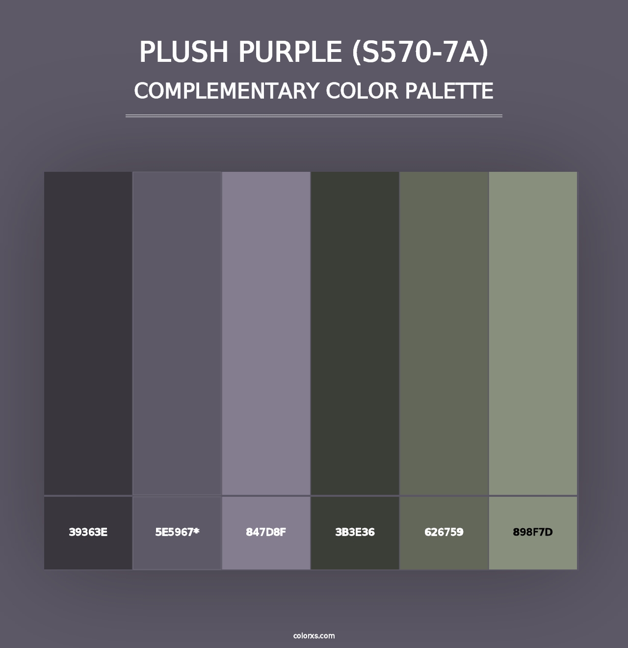 Plush Purple (S570-7A) - Complementary Color Palette