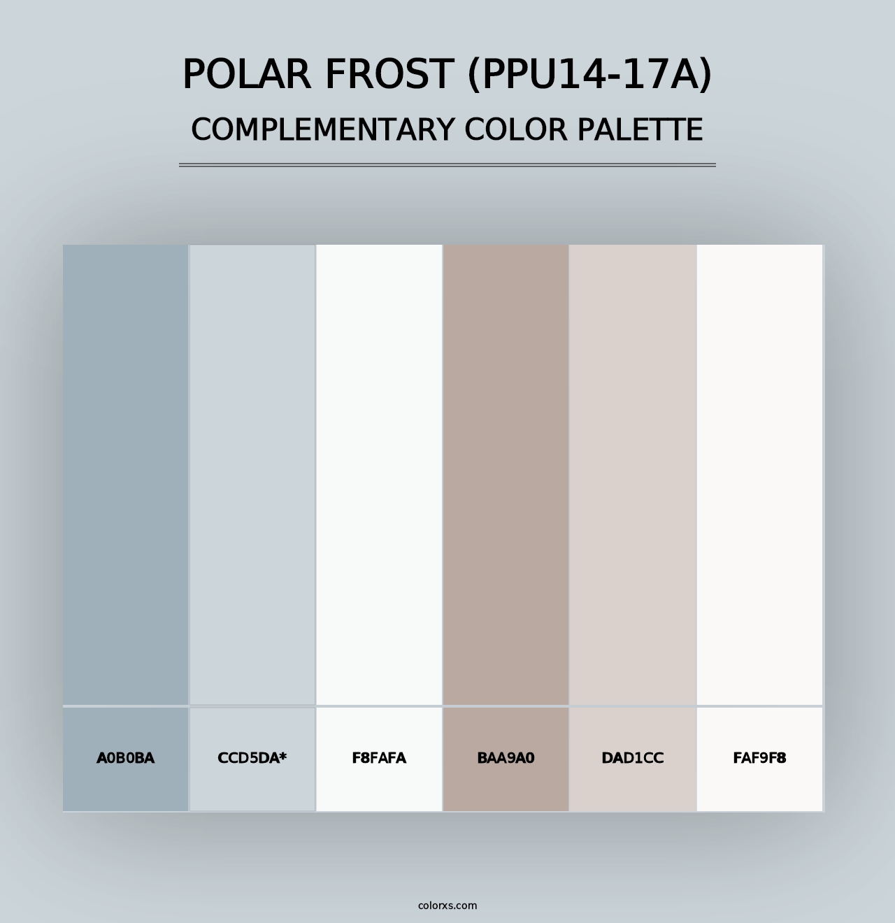 Polar Frost (PPU14-17A) - Complementary Color Palette