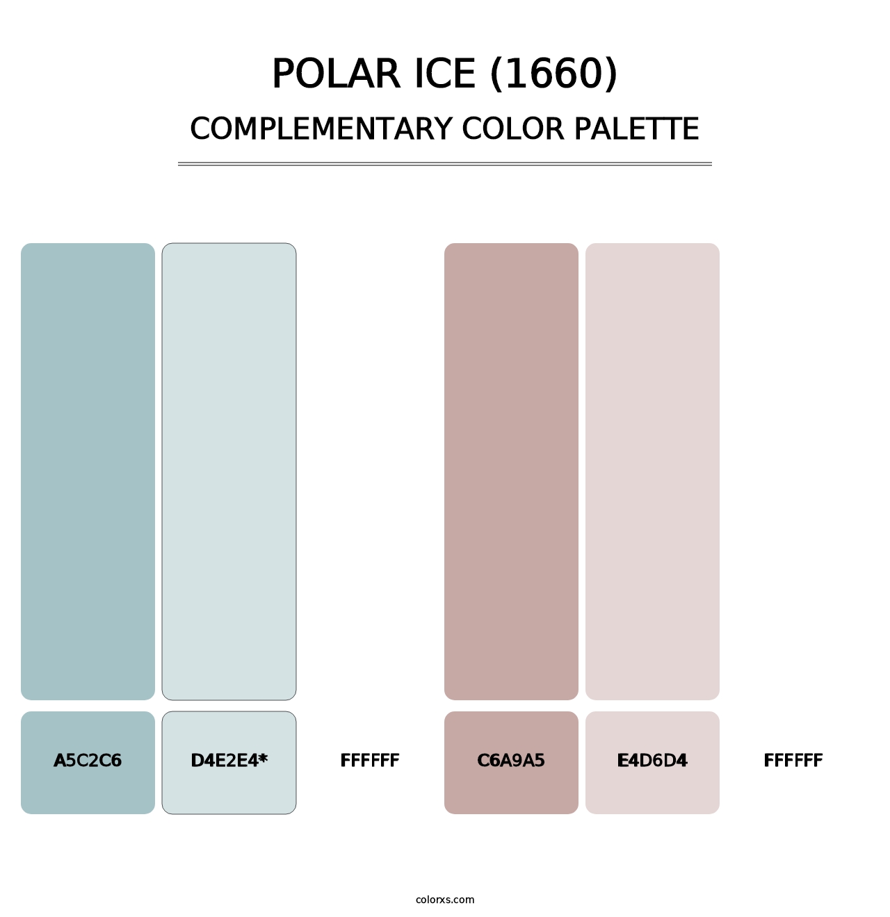 Polar Ice (1660) - Complementary Color Palette