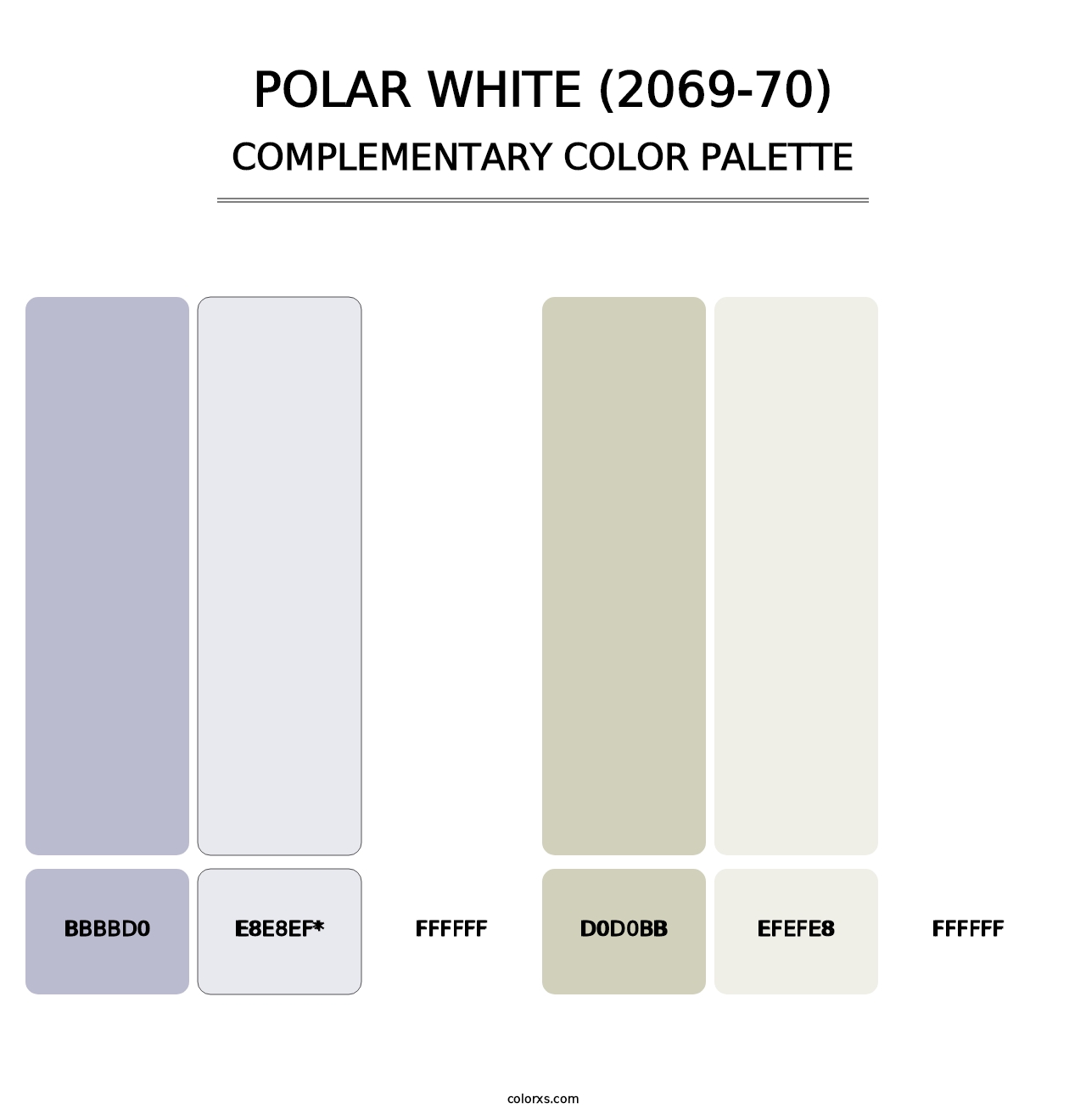 Polar White (2069-70) - Complementary Color Palette