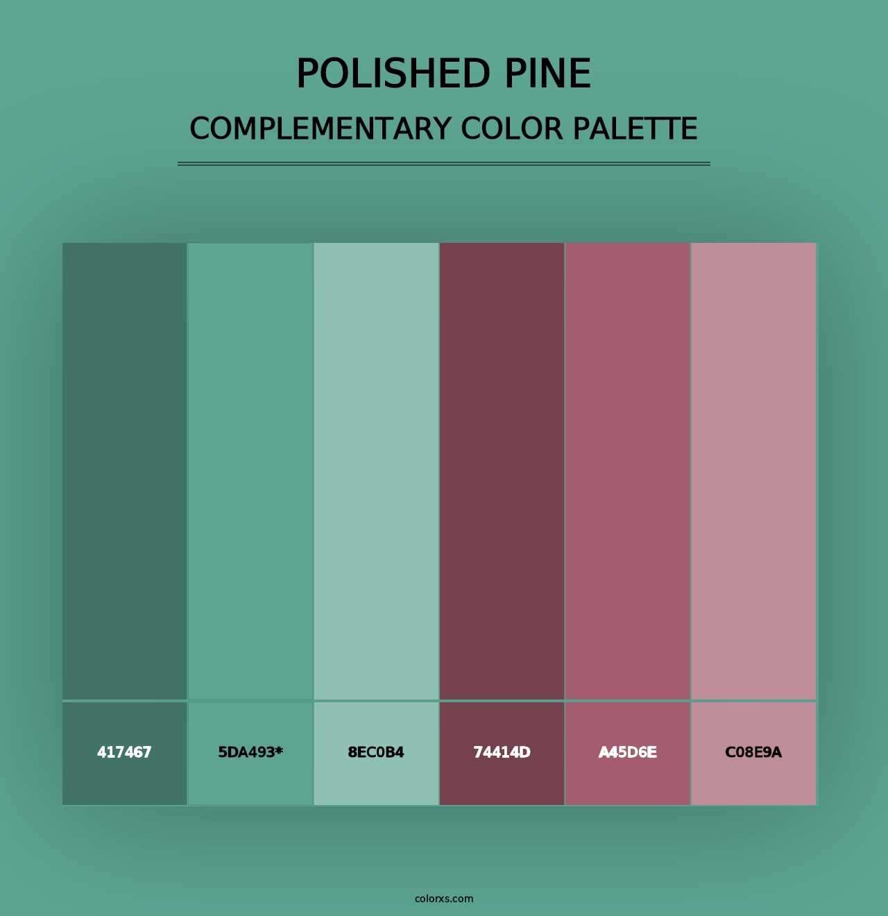 Polished Pine - Complementary Color Palette