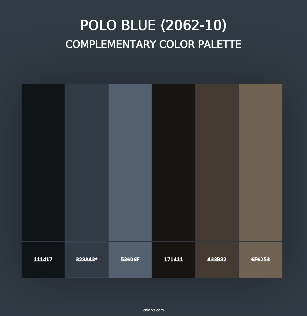 Polo Blue (2062-10) - Complementary Color Palette