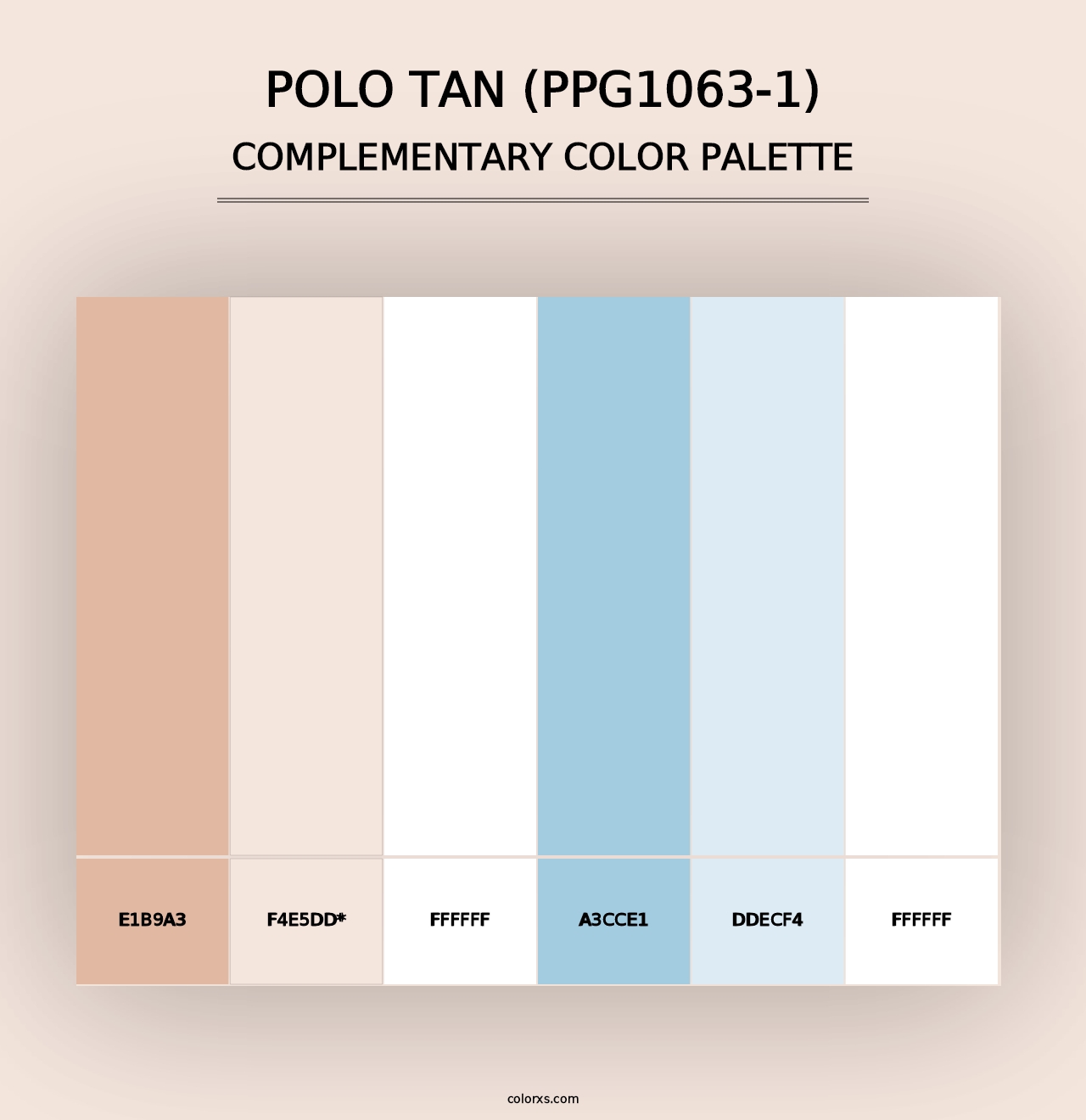 Polo Tan (PPG1063-1) - Complementary Color Palette