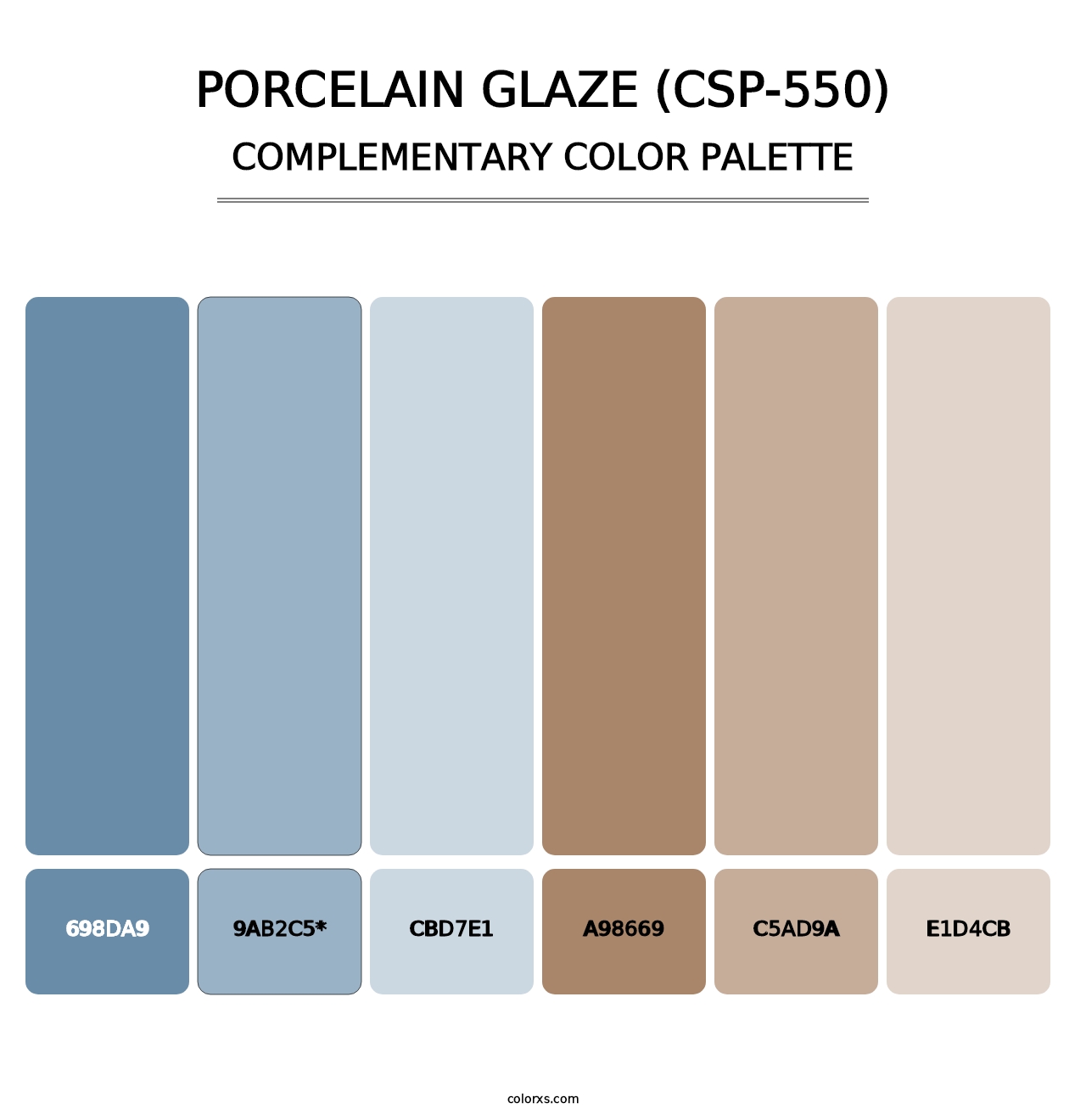 Porcelain Glaze (CSP-550) - Complementary Color Palette