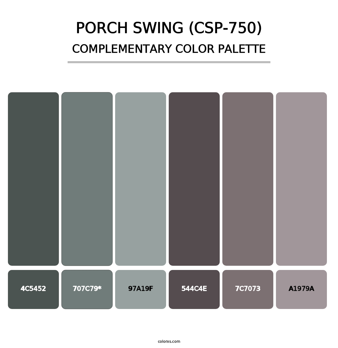 Porch Swing (CSP-750) - Complementary Color Palette