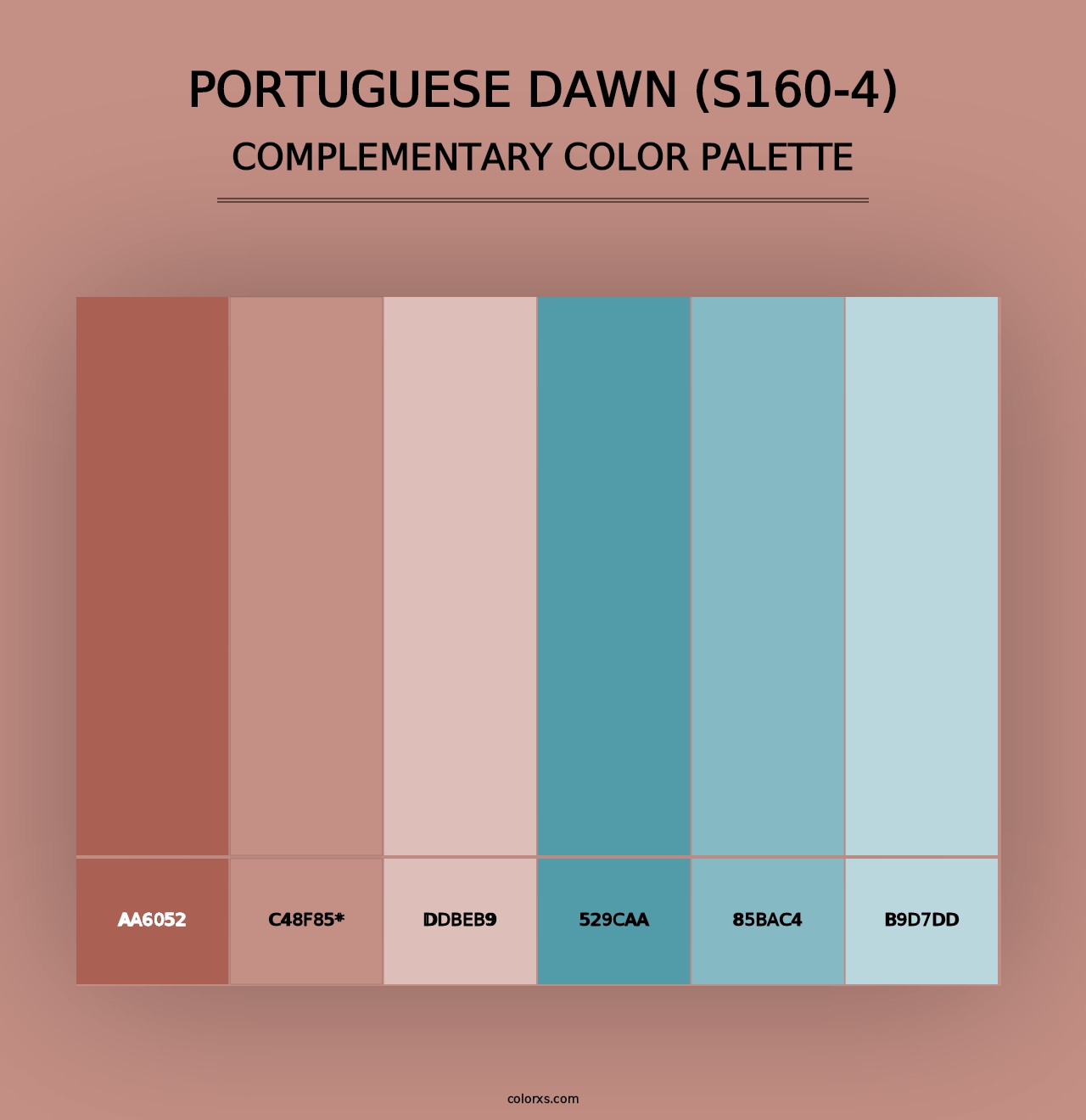 Portuguese Dawn (S160-4) - Complementary Color Palette