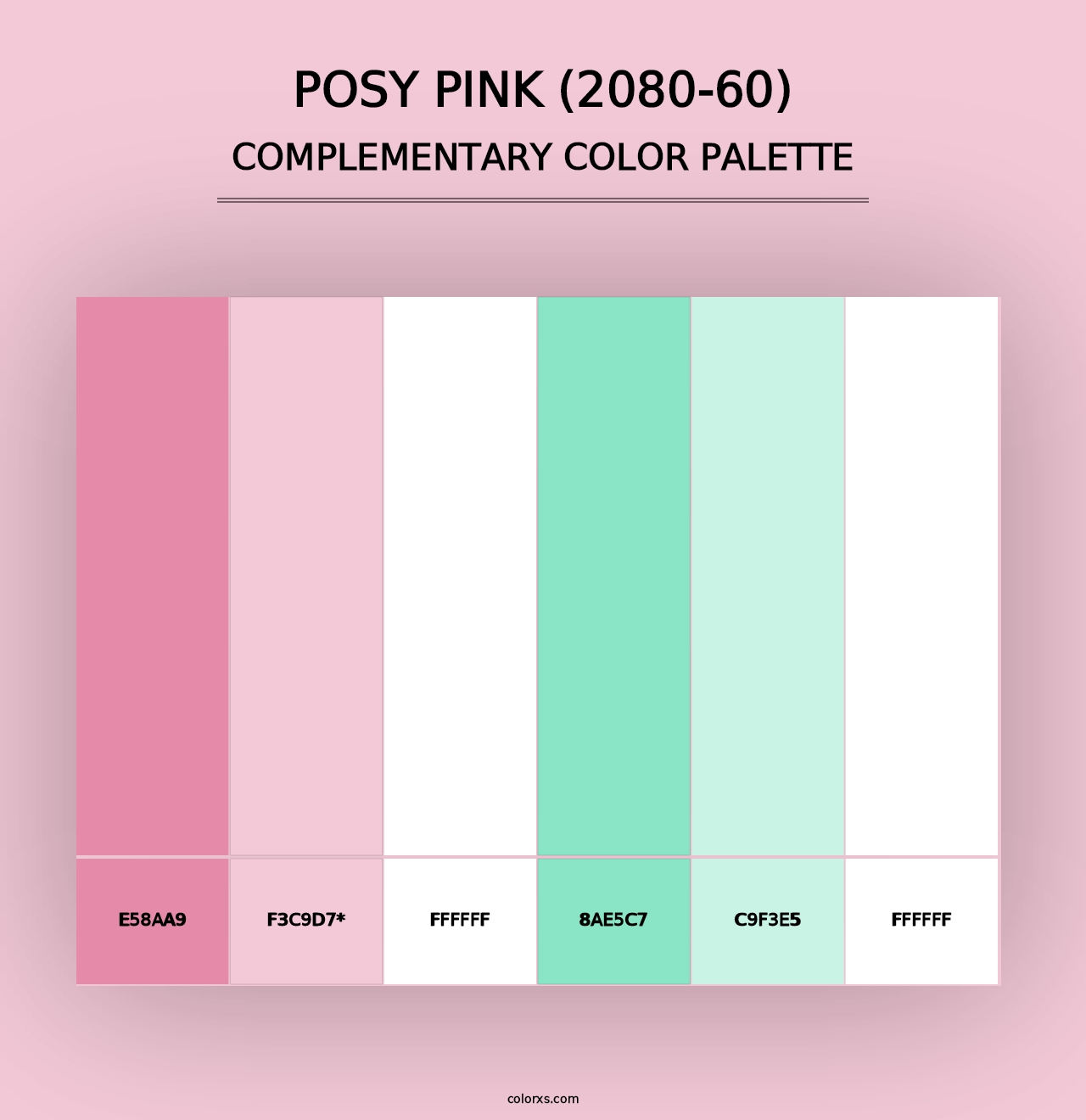 Posy Pink (2080-60) - Complementary Color Palette