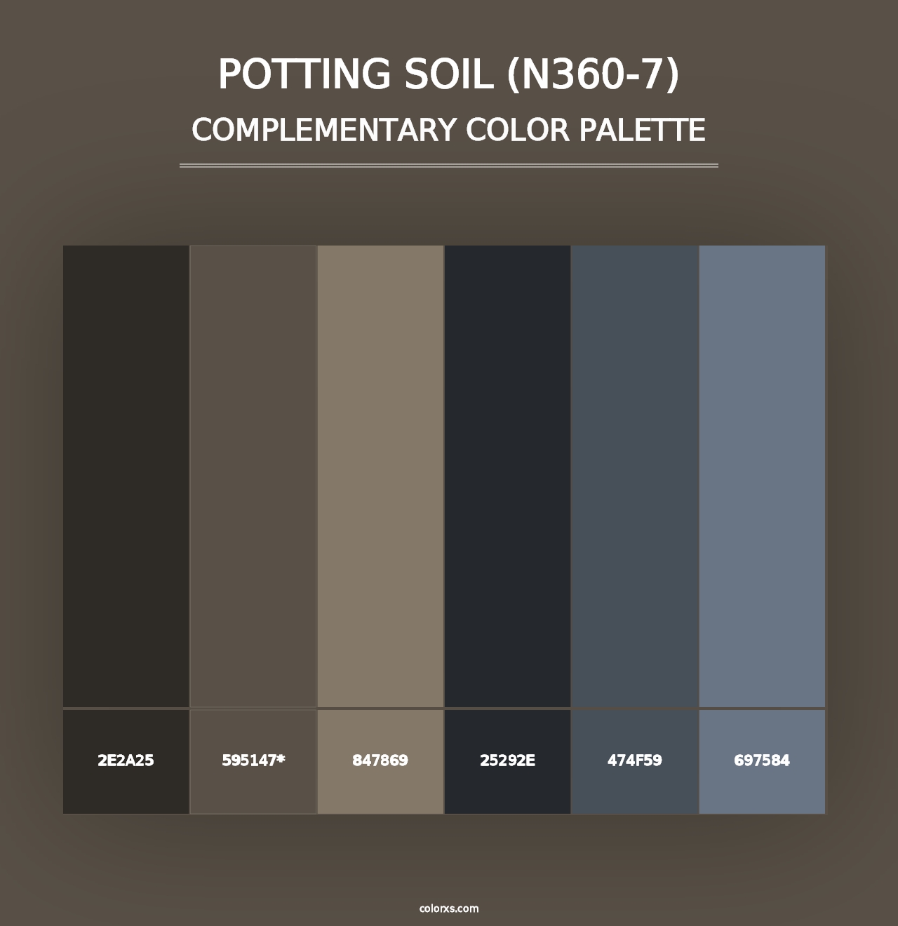 Potting Soil (N360-7) - Complementary Color Palette