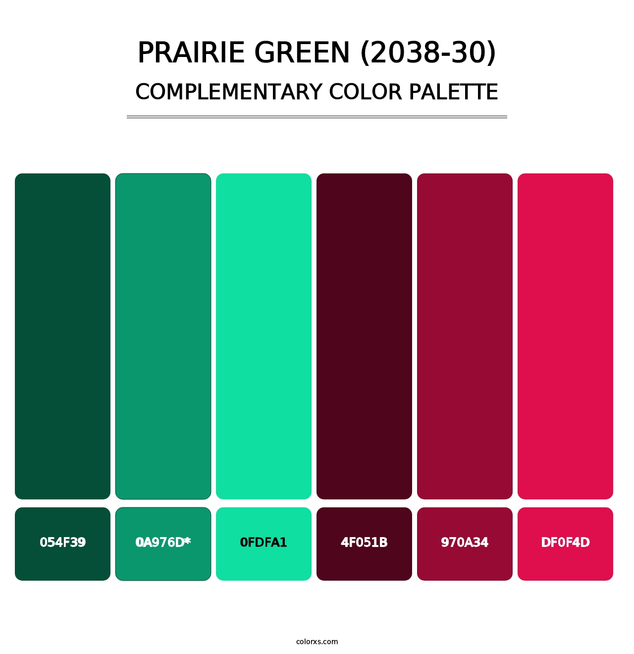 Prairie Green (2038-30) - Complementary Color Palette