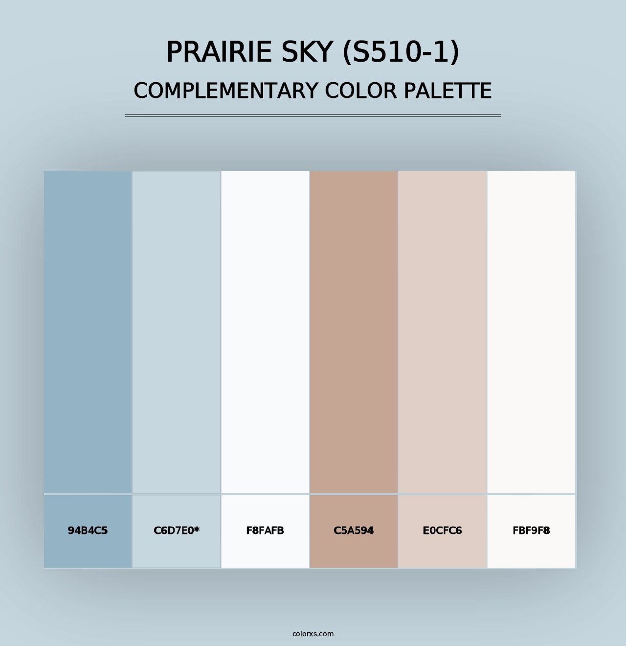 Prairie Sky (S510-1) - Complementary Color Palette