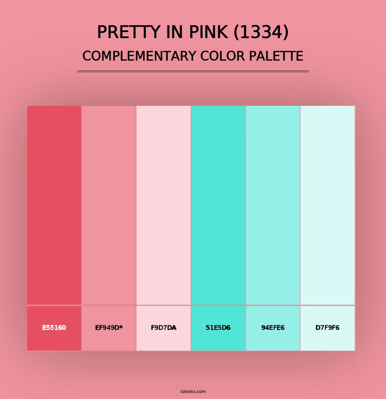 Pretty in Pink (1334) - Complementary Color Palette