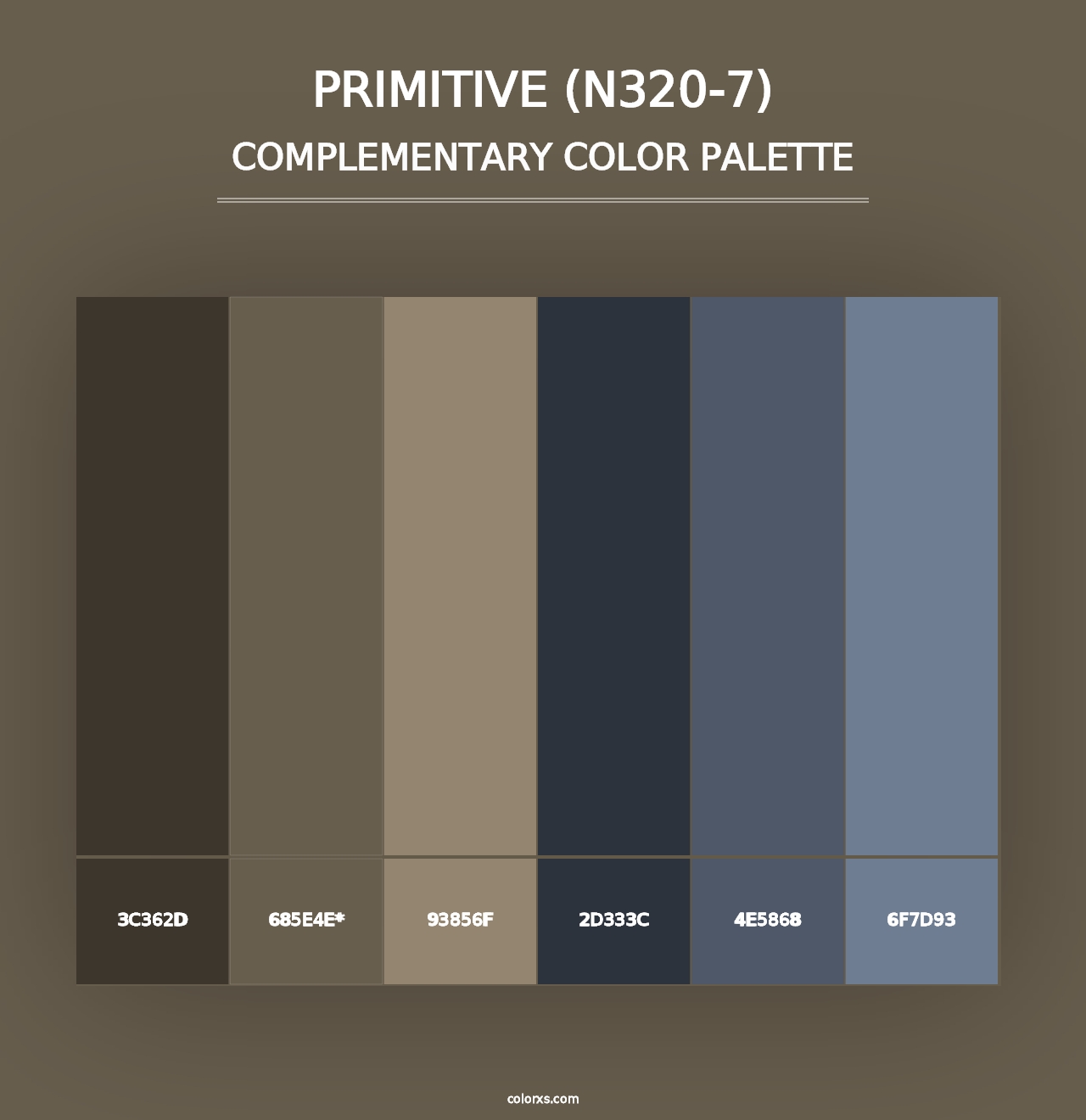 Primitive (N320-7) - Complementary Color Palette