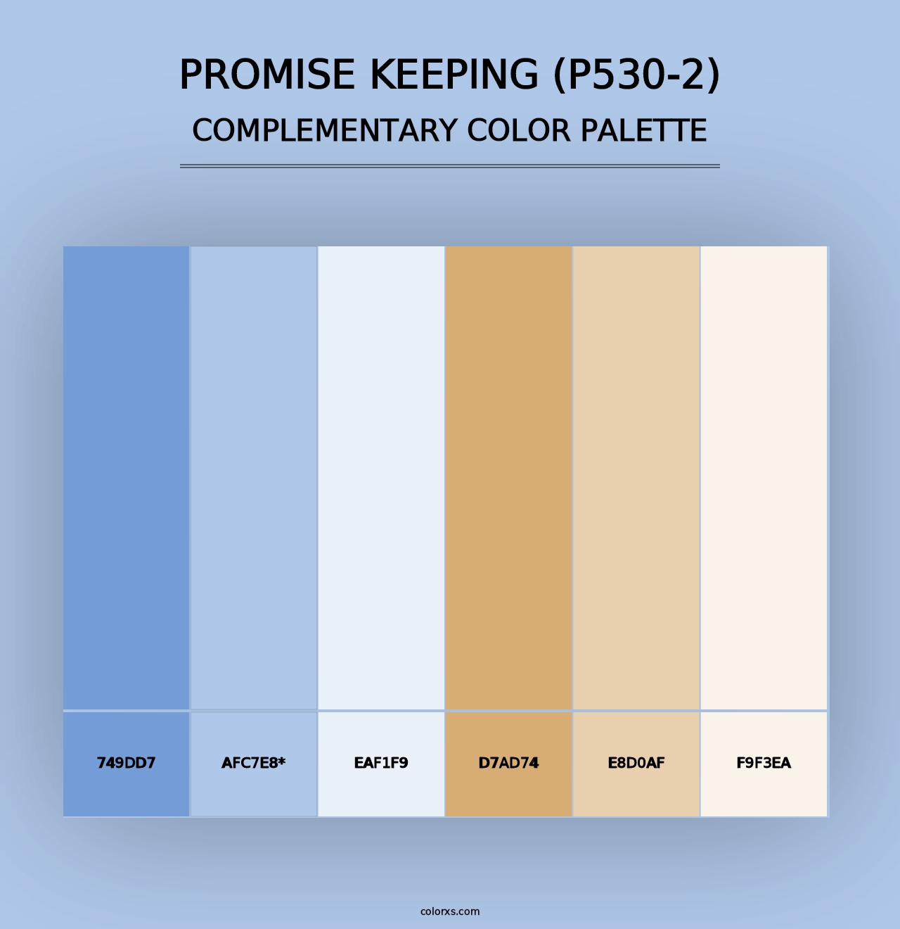 Promise Keeping (P530-2) - Complementary Color Palette